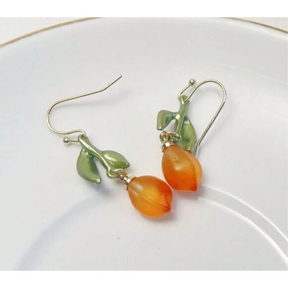 Just Peachy Earrings - Picture 3 of 5